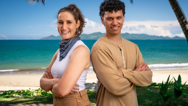 Treasure Island Fans vs Faves hosts Bree Tomasel and Jayden Daniels TVNZ 2